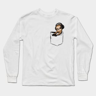 Pocket Gaming Sloth Long Sleeve T-Shirt